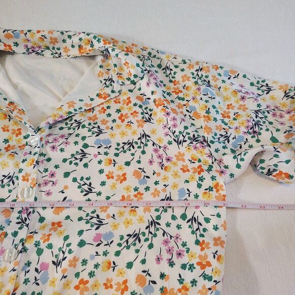 Summersalt The Do It All Belted Shirtdress in Wildflower Fields Print Size M - Picture 9 of 10